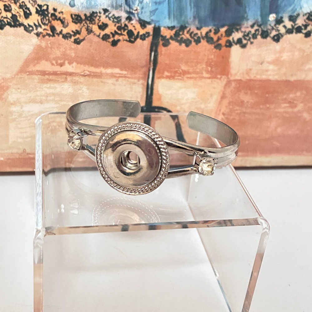 NEW 18mm Silvertone Ginger Snap Bracelet w/12 Snaps!💖 - Picture 5 of 10